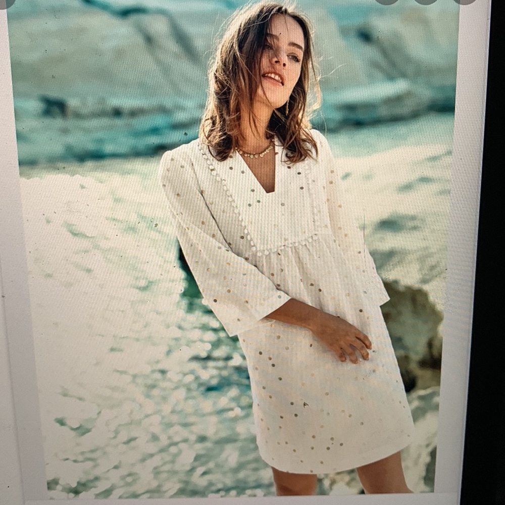 Boden Evangeline Linen Tunic